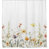 Rustikale Wildblume Duschvorhang (Vorderseite)