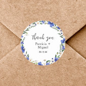 Rustikale Wildblume - farbenfrohe Hochzeit Vielen  Runder Aufkleber