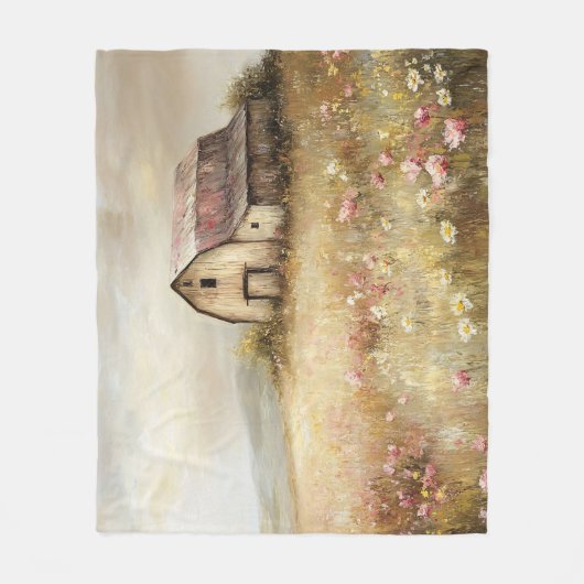 Rustikale Wildblume Fleecedecke (Vorderseite)