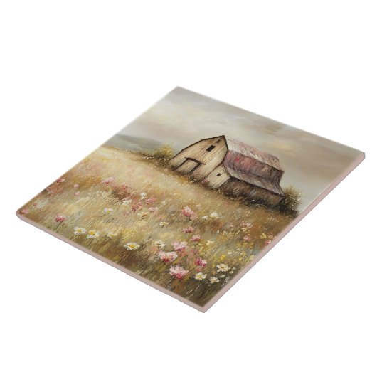 Rustikale Wildblume Fliese (Seite)