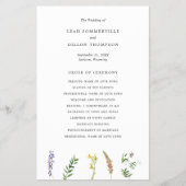 Rustikale Wildblume Flyer (Vorne)