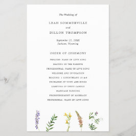 Rustikale Wildblume Flyer