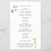 Rustikale Wildblume Flyer (Hinten)