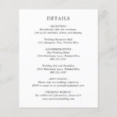 Rustikale Wildblume für Hochzeitsfeiern (Rückseite)