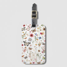 Rustikale Wildblume Garten Vintage Schmetterlinge