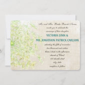 Rustikale Wildblume Gelbe Königin Annes Lace Einladung (Vorderseite)