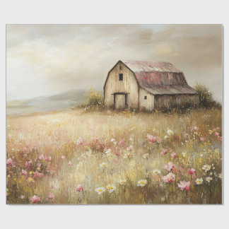 Rustikale Wildblume Geschenkpapier