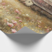 Rustikale Wildblume Geschenkpapier (Ecke)