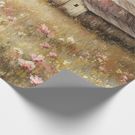 Rustikale Wildblume Geschenkpapier (Ecke)