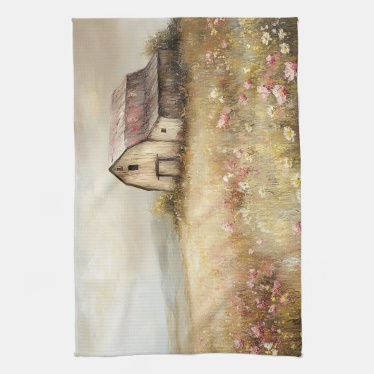 Rustikale Wildblume Geschirrtuch (Vertikal)