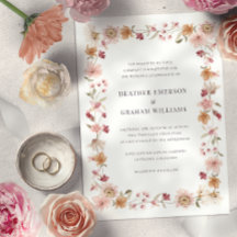 Rustikale Wildblume Hochzeit