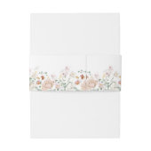 Rustikale Wildblume Hochzeit Einladungsbanderole (Rückseitenbeispiel)