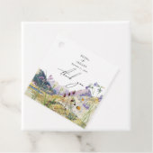 Rustikale Wildblume Hochzeit Geschenkanhänger (Beispiel)