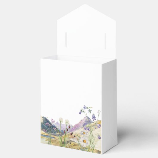 Rustikale Wildblume Hochzeit Geschenkschachtel (Geöffnet)