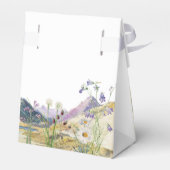 Rustikale Wildblume Hochzeit Geschenkschachtel (Rückseite)