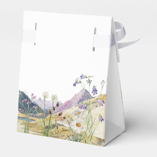 Rustikale Wildblume Hochzeit Geschenkschachtel (Rückseite)