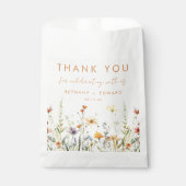 Rustikale Wildblume Hochzeit Geschenktütchen (Vorderseite)