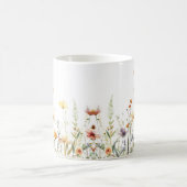 Rustikale Wildblume Hochzeit Kaffeetasse (Mittel)