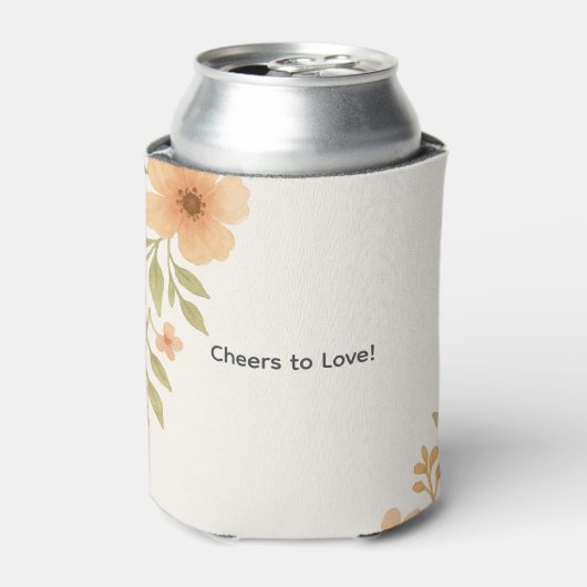 Rustikale Wildblume Hochzeit kann Coolers Dosenkühler (Kanne Vorderseite)