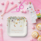 Rustikale Wildblume Hochzeit Pappteller (Party)