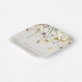 Rustikale Wildblume Hochzeit Pappteller (Gewinkelt)