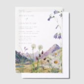 Rustikale Wildblume Hochzeit Pergament Einladungen (Versetzt)