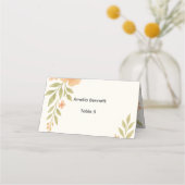 Rustikale Wildblume Hochzeit Platzkarte (Rückseite)