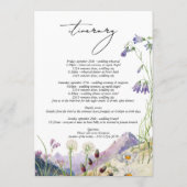 Rustikale Wildblume Hochzeit Programm (Rückseite)