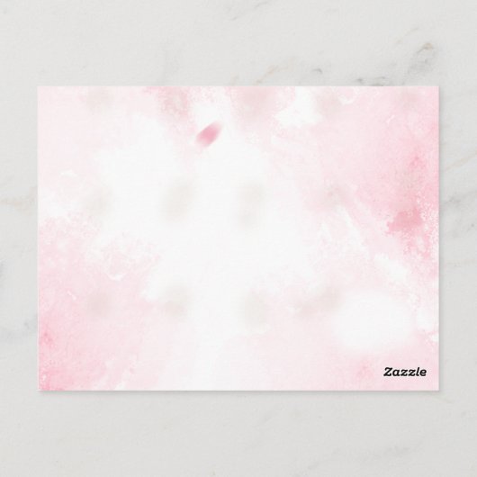 Rustikale Wildblume Hochzeit Vielen Dank Postkarte (Rückseite)