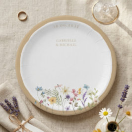 Rustikale Wildblume Hochzeiten Teller