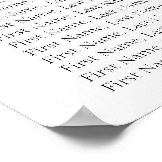 Rustikale Wildblume Hochzeitstabelle Poster (Ecke)