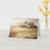 Rustikale Wildblume Karte (Gelbe Blume)