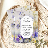 Rustikale Wildblume Kinderdusche Einladung