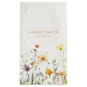 Rustikale Wildblume Kleine Geschenktüte (Rückseite)