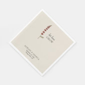 Rustikale Wildblume Lasse Liebe wachsen Einfache H Serviette (Ecke)