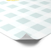 Rustikale Wildblume Mason Jar Babydusche Zeichen Poster (Ecke)