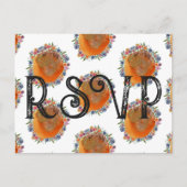 Rustikale Wildblume mit Aquarellfarben Postkarte (Vorderseite)