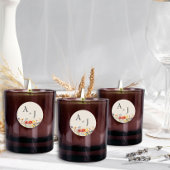 Rustikale Wildblume Mit Monogramm Blumenhochzeit Runder Aufkleber