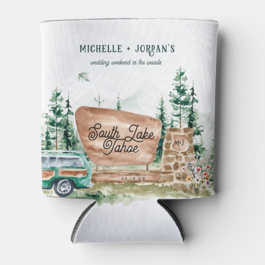 Rustikale Wildblume | Nationalpark Wedding Dosenkühler (Vorderseite)