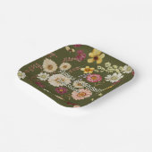 Rustikale Wildblume Pappteller (Gewinkelt)