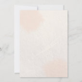 Rustikale Wildblume Peach Wedding Einladung (Rückseite)