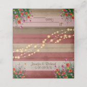 Rustikale Wildblume | Platzkarten (Außenseite Aufgefaltet)