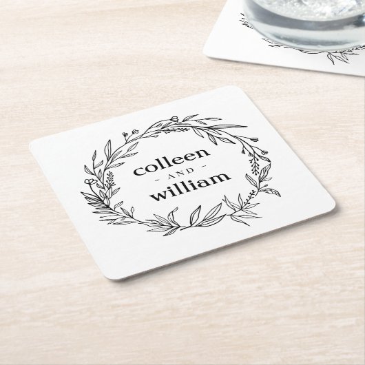 Rustikale Wildblume Rechteckiger Pappuntersetzer (angewinkelt)