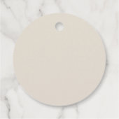 Rustikale Wildblume Rich Fall Sommerblumenhochzeit Geschenkanhänger (Rückseite)