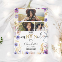 Rustikale Wildblume RN Nurse 4 Fotos Abschluss