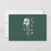 Rustikale Wildblume RSVP Karte (Rückseite)