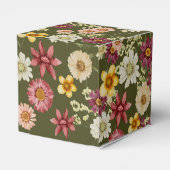 Rustikale Wildblume Salbei-Babydusche Geschenkschachtel (Rückseite)