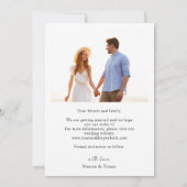 Rustikale Wildblume Save The Date (Rückseite)