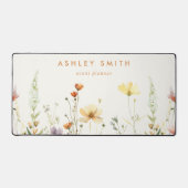 Rustikale Wildblume Schreibtischunterlage (Vorderseite)