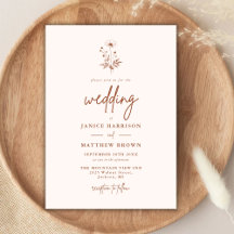 Rustikale Wildblume Terracotta Boho Wedding
